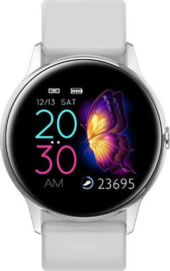 Vogue Cosmic Smartwatch Stainless Steel 38mm with Heart Rate Monitor (White)