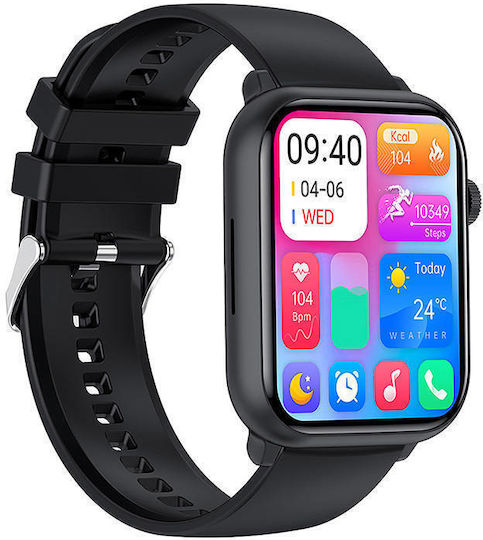 Colmi C80 Smartwatch with Heart Rate Monitor (Black) view 3