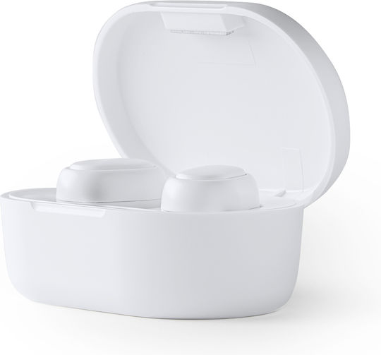 Funk In-ear Bluetooth Handsfree Earphones with Charging Case White view 2