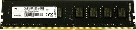 G.Skill Value DDR4 with Module 1x4GB and Speed 2133 for Desktop F4-2133C15S-4GNT view 2