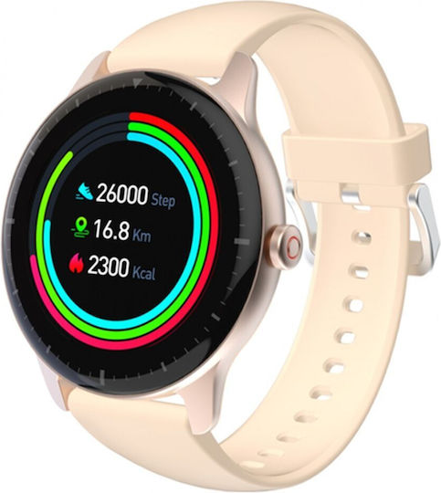 Radiant San Francisco Smartwatch with Heart Rate Monitor (Pink Gold / Pink) view 2