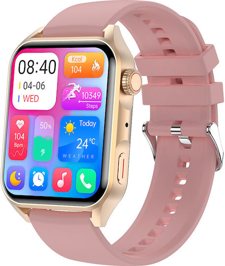 Oro Collection Smartwatch Idealstore 1.78 Inch Touch Screen Bluetooth Call Message Notifications Heart Rate Sleep Monitoring Multi-sport Built-in Speaker Microphone Ip67 Alarm Android-ios Long Battery Gold Edition