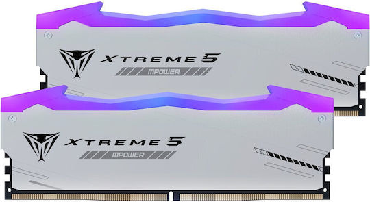Patriot Viper Xtreme 5 MPower RGB DDR5 32GB Memory RAM with 2x16GB Modules and Speed 6400 for Desktop view 1