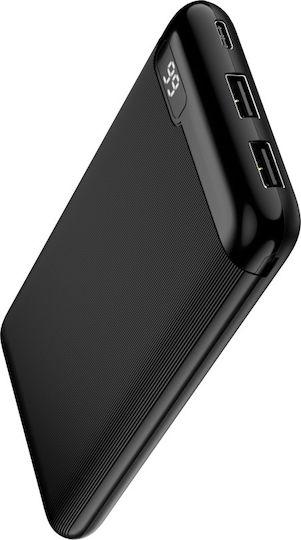 Setty Power Bank 10000mAh with 2 USB-A Ports Black view 3