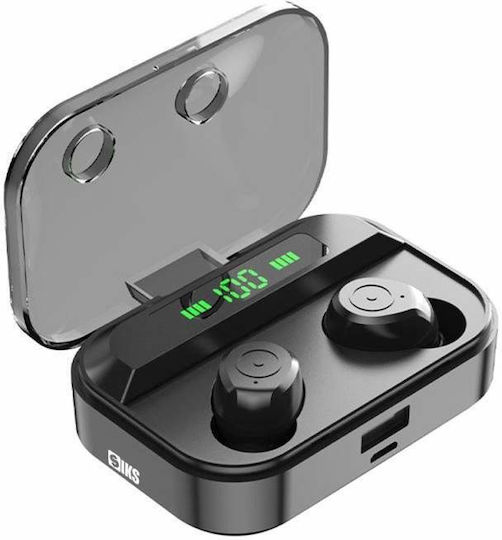 In-ear Bluetooth Handsfree Earphones with Charging Case Black view 1