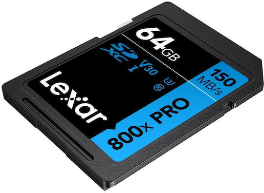 Lexar Professional SDXC 64GB U3 V30 UHS-I 150MB/s With Adapter view 3