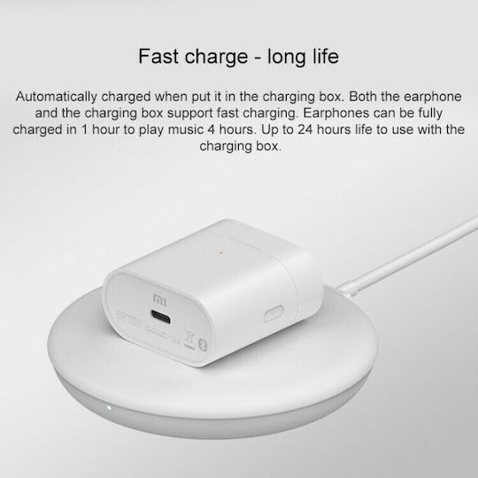 Xiaomi Mi Air 2S Earbud Bluetooth Handsfree Earphones with Charging Case White view 9