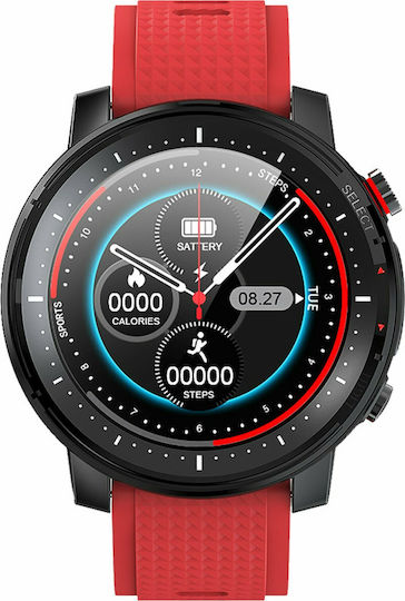 DAS.4 ST08 Smartwatch with Heart Rate Monitor (Black)