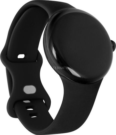 Google Pixel Watch LTE Stainless Steel 41mm with eSIM and Heart Rate Monitor (Matte Black case/Obsidian Active band) view 4