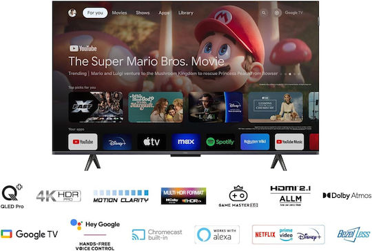 TCL Smart Television 50" 4K UHD QLED 50T7B HDR (2024) view 5