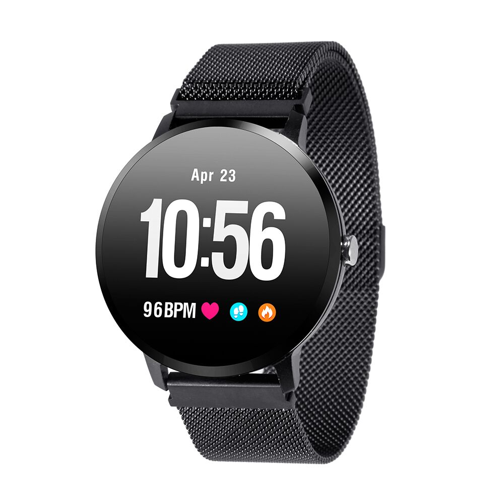 Sport FIT V11 Smartwatch with Heart Rate Monitor (Black)