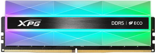 Adata XPG Lancer Neon RGB DDR5 32GB RAM with 2x16GB Modules and Speed 6400 for Desktop AX5U6400C3216G-DCLANRSG vue 2