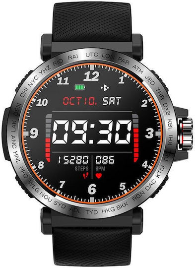 Kingwear S18 Smartwatch with Heart Rate Monitor (Silver) view 3
