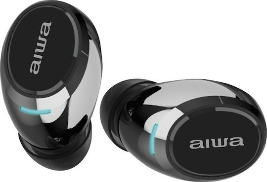 Aiwa EBTW-850 In-ear Bluetooth Handsfree Earphones with Sweat Resistance and Charging Case Black view 2