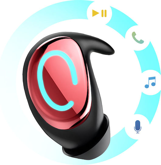 Avizar In-ear Bluetooth Handsfree Earphones Red view 3