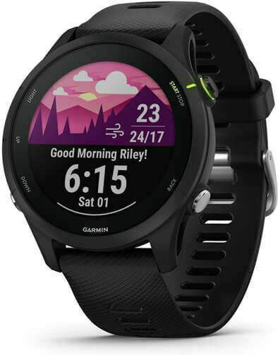 Garmin Forerunner 255 Music 46mm Waterproof Smartwatch with Heart Rate Monitor (Black) view 3