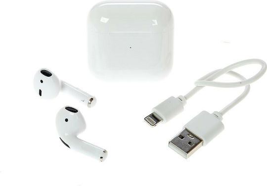 YOURZ Minibuds Bluetooth Handsfree Earphones with Sweat Resistance and Charging Case White