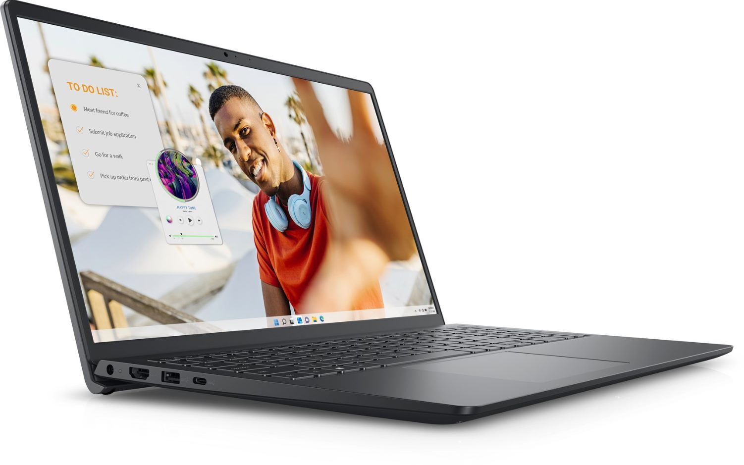Dell Inspiron 3535 15.6" FHD (Ryzen 5-7520U/8GB/512GB SSD/W11 Home) Carbon Black (US Keyboard) view 2