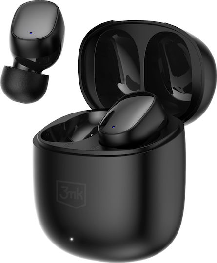 3MK FlowBuds Bluetooth Handsfree Earphones with Charging Case Black view 1