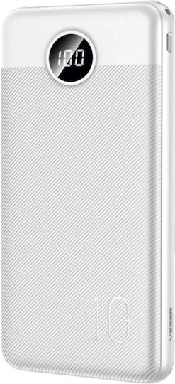 Charmast L10SW Power Bank 10000mAh 20W Power Delivery / Quick Charge 3.0 White
