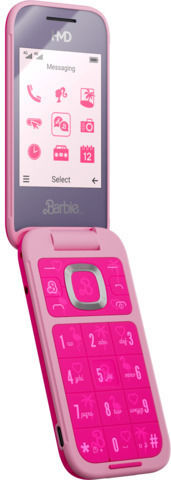 HMD Barbie Dual SIM Mobile with Buttons Pink view 3