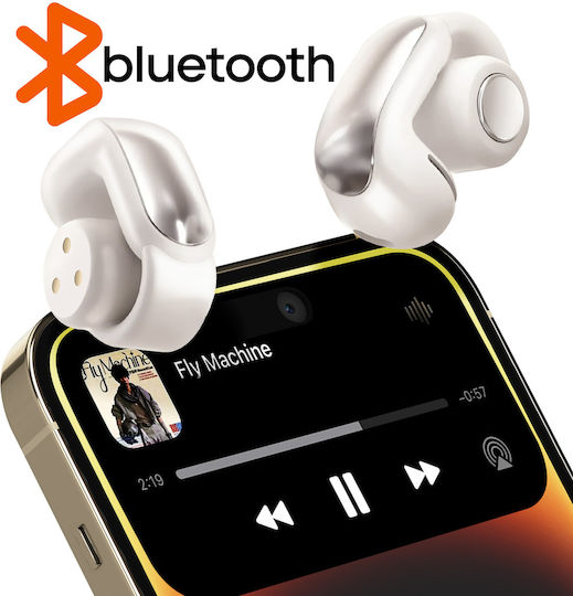 LinQ R9567 In-ear Bluetooth Handsfree Earphones with Charging Case Beige view 2