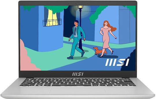 MSI Modern 14 C12M 14" FHD (i7-1255U/16GB/512GB SSD/W11 Home) Urban Silver (GR Keyboard)