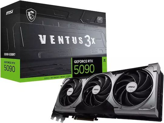 MSI GeForce RTX 5090 32GB GDDR7 Ventus 3X OC Graphics Card view 1
