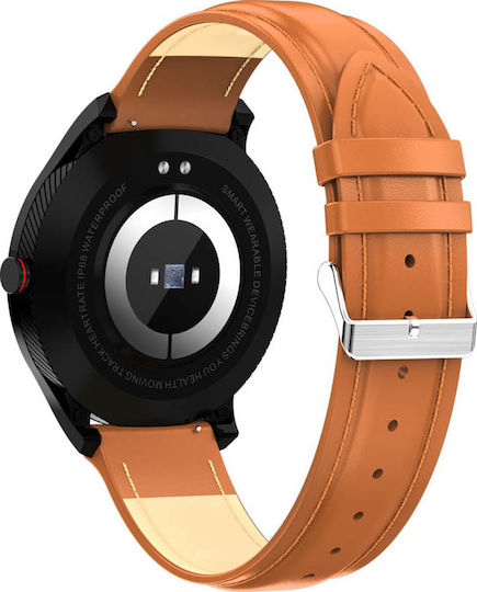 DAS.4 SG08 Stainless Steel 48mm Smartwatch with Heart Rate Monitor (Brown) view 3