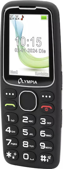 Olympia Star Dual SIM Mobile Phone with Large Buttons Black view 2