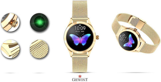 Giewont 300-2 Smartwatch with Heart Rate Monitor (Gold) view 5