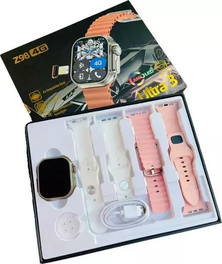 ZY-2406 Smartwatch with SIM and Heart Rate Monitor (Pink)