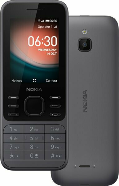 Nokia 6300 4G Dual SIM (4GB) Mobile with Buttons Charcoal view 7