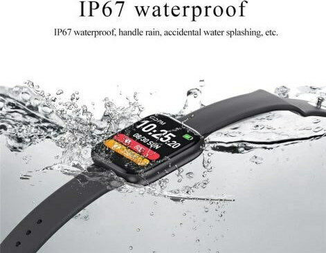 T85 42mm Smartwatch with Heart Rate Monitor (Black) view 3