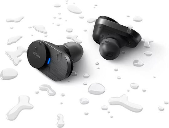 Philips Fidelio In-ear Bluetooth Handsfree Earphones with Sweat Resistance and Charging Case Black view 8