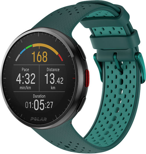 Polar Pacer Pro 45mm Smartwatch with Heart Rate Monitor (Aurora Green)