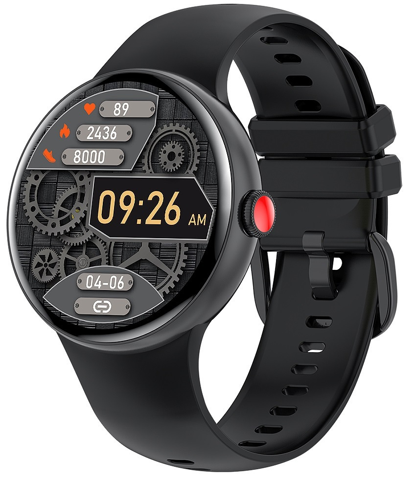 Pixel Fit Aluminium Smartwatch with Heart Rate Monitor Black