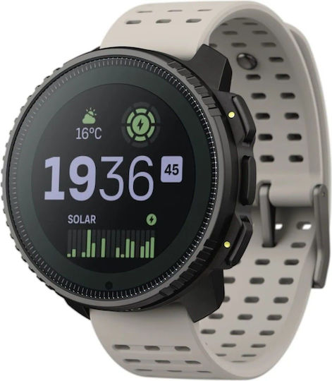 Suunto Vertical Solar Stainless Steel 49mm Waterproof Smartwatch with Heart Rate Monitor (Sand) view 2