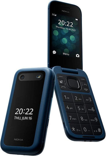 Nokia 2660 Flip Dual SIM (48MB/128MB) Mobile with Buttons Blue view 7