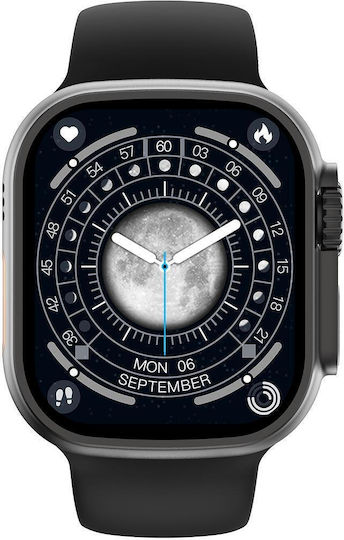 Ultra9 Smartwatch with Heart Rate Monitor (Black) view 2