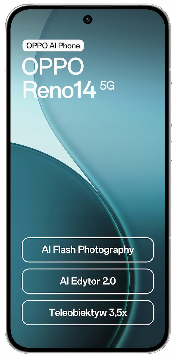 Oppo Reno14 5G Dual SIM (12/512GB) Opal White view 5