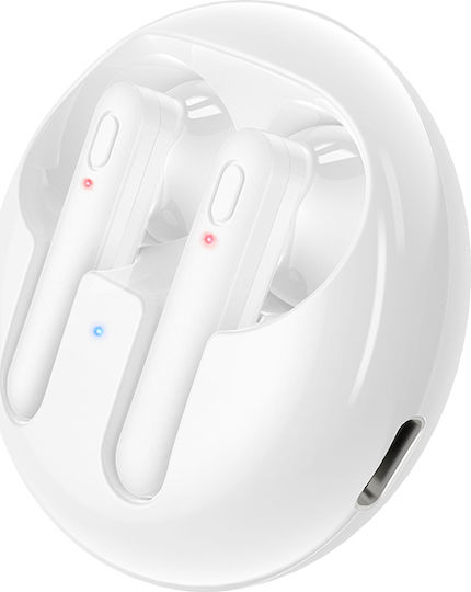 Borofone BW08 Luxury Earbud Bluetooth Handsfree Earphones with Charging Case White view 1