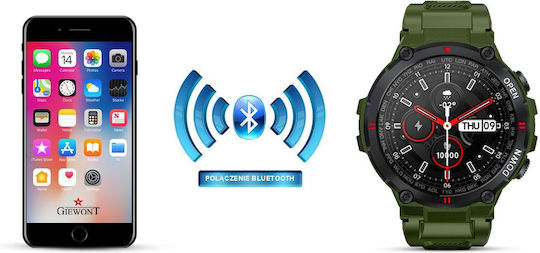 Giewont 430-3 Smartwatch with Heart Rate Monitor (Green) view 4