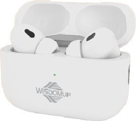 WisdomUp TWS-05 In-ear Bluetooth Handsfree Earphones with Charging Case White view 1
