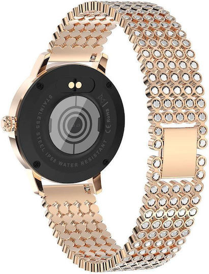 Kingwear LW20 PRO Stainless Steel Smartwatch with SIM and Heart Rate Monitor (Gold) view 4
