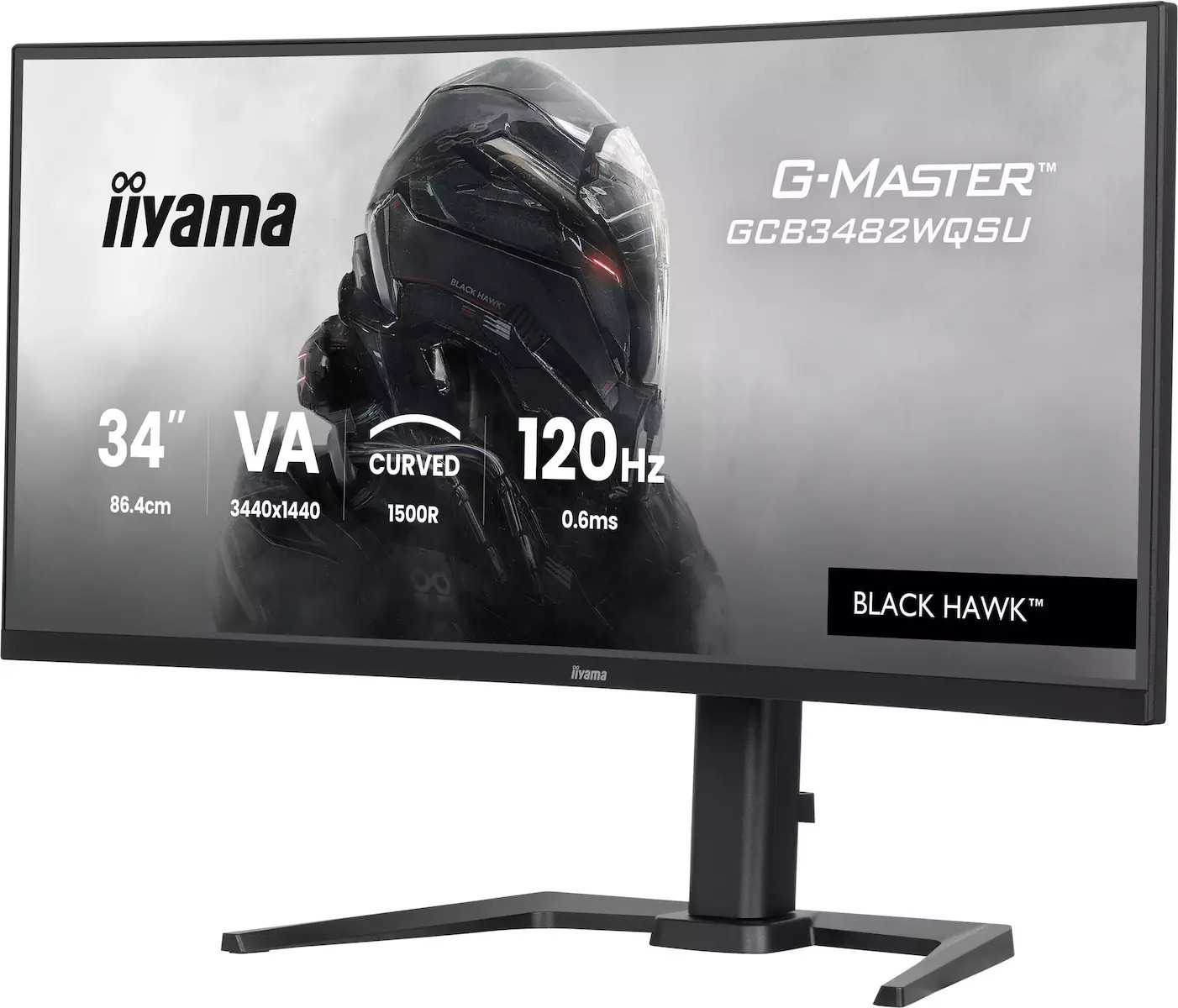 Iiyama GCB3482WQSU-B1 VA HDR Curved Gaming Monitor 34" QHD 3440x1440 view 9