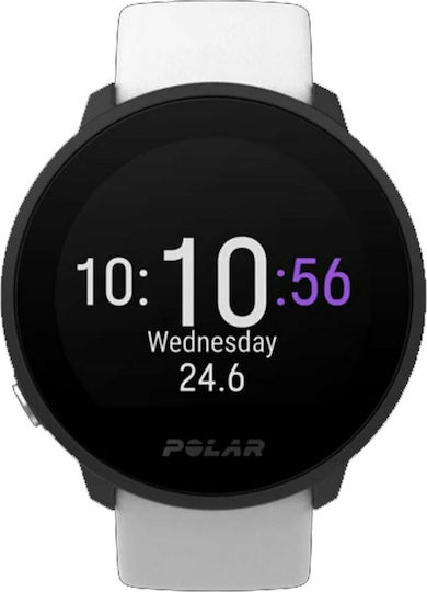 Polar Unite S-L Waterproof Smartwatch with Heart Rate Monitor (White)