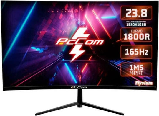 PcCom Elysium GO2480CV VA Curved Monitor 23.8" FHD 1920x1080 165Hz with Response Time 5ms GTG