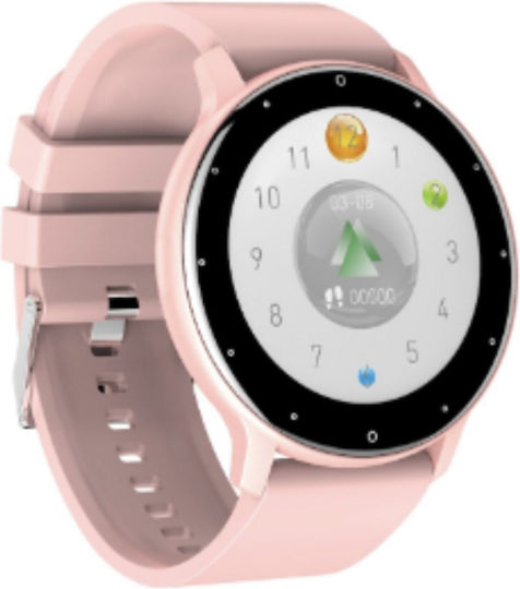 Smartwatch with Heart Rate Monitor (Pink) vue 2
