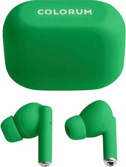 Colorum In-ear Bluetooth Handsfree Earphones with Charging Case Green view 4